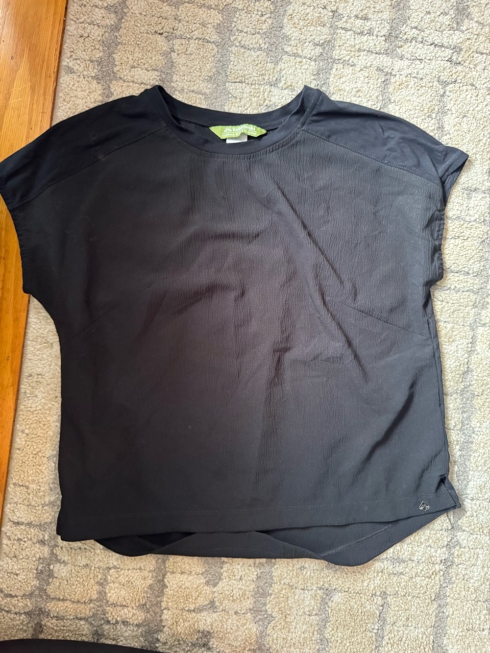 Kathmandu Black Short Sleeve Women's Tee